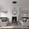 Ekena Millwork Galveston Ceiling Medallion (Fits Canopies up to 4 3/4"), 36 5/8"OD x 3 5/8"ID x 2 3/8"P, Jet Black CM36GLBLF - alternate 4
